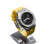 SRDRK Casioak Mod Kit - Carcasa de metal para reloj GA2100 Hammer Correa de goma + funda para GA2110 cubierta de acero inoxidable, talla única