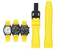 SRDRK Correa de goma para reloj IWC Fluoro, correa de liberación rápida para piloto AMG Petronas F1 Team, pulsera deportiva resistente al agua, correa de reloj de 20mm, 21mm y 22mm(Yellow-black B,20mm
