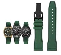 SRDRK Correa de goma para reloj IWC Fluoro, correa de liberación rápida para piloto AMG Petronas F1 Team, pulsera deportiva resistente al agua, correa de reloj de 20mm, 21mm y 22mm(Army green-black B,