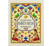 Sree Vani Conos de incienso de reflujo de perfume de almizcle de ámbar - 10 unidades en 1 paquete - Apoya la educación de niñas y el empoderamiento de mujeres marginadas