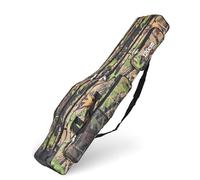 Srempeom Bolsa de 3 capas para caña de pescar, portátil de 3 capas Oxford plegable, bolsa de almacenamiento para carrete de pesca, camuflaje de árbol, 120 cm