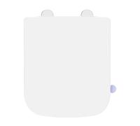 SREWOHS PRO Asiento de WC Cuadrado Softclose Blanco(CORTO), Tapa de WC Duroplast Antirayaduras, Asiento Desmontable Quick Release, Fácil de Limpiar, Incluye plantilla de Instalación, 42,3 x 36,1 cm