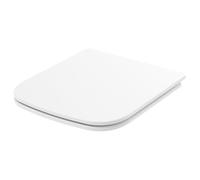 SREWOHS PRO Asiento de WC Cuadrado Softclose Blanco, Tapa de WC Duroplast Antirayaduras, Asiento Desmontable Quick Release, Fácil de Limpiar, Incluye plantilla de instalación, 42,3 x 36,1 cm