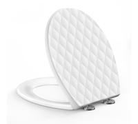 SREWOHS PRO Asiento WC Forma O Cierre Suave Liberación Rápida 44,6x37,1 cm