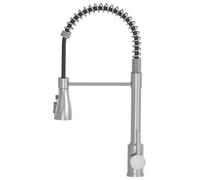 SREWOHS PRO - Grifo monomando para fregadero de cocina, grifo monobloc de barra de una sola palanca, 1 agujero con arco alto giratorio de 360°, cabezal de pulverización de 3 modos