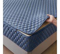 SRFTT Housse intégrale zippée, Drap-housse respirant, Anti-poussière et Lavable, Taille personnalisable, protège-matelas matelassé imperméable pour matelas UNE Place, Deux Places et King Size.