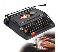 SRFTT Máquina de Escribir Vintage para un Flujo nostálgico, máquina de Escribir Manual portátil para Lugares de Escritura remotos, máquina de Escribir Elegante y Duradera, clásica Word Pro