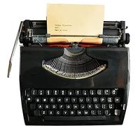 SRFTT Máquina de Escribir Vintage Tradicional Manual clásica Retro maquinaria Antigua máquina de Escribir con Cinta portátil y fácil de Usar, para Tomar Notas, Cartas, yo