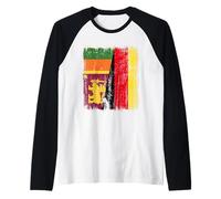 Sri Lanka Alemania Media Bandera Sri Lanka Herencia Alemana Camiseta Manga Raglan