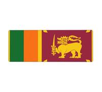 Sri Lanka Almohadilla De Escritorio Grande Con Diseño De Bandera Nacional|Almohadilla 2 En 1 Para Teclado Y Ratón|Universal Para Oficina Superficie Suave Y Lisa+Base De Goma Antideslizante