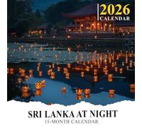 Sri Lanka At Night 2026 Calendar: Lanterns, coastlines, and peaceful evenings under the stars