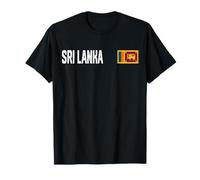 Sri Lanka Bandera Nacional Retro Envejecida patriótica Camiseta