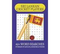 Sri Lanka Cricket Players Word Search Puzzle Book: Word Searches with Easy to Read Print about Sri Lankan Cricketers, Sri Lanka, Cricket and more | ... . Gift for Vacations, Holiday and Free Times