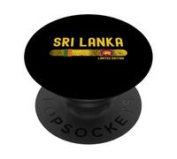 Sri Lanka Flag | Sri Lankan Vintage Distressed PopSockets PopGrip Adhesivo