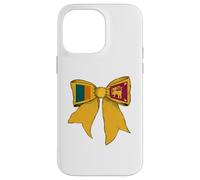 Sri Lanka Sri Lanka Bandera del Orgullo Chica Coqueta Lazo Cinta Carcasa para iPhone 14 Pro MAX