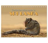 Sri Lanka - Tierische Momente (Tischkalender 2026 DIN A5 quer), CALVENDO Monatskalender: Dieser Kalender gibt einen Einblick in die Tierwelt Sri Lankas