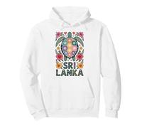 Sri Lanka Vibrante Tortuga, Vida Océano Flores y Corazones Sudadera con Capucha