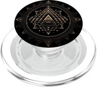 Sri Yantra Geometría Sagrada Sanación Espiritual PopSockets PopGrip para MagSafe