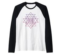 Sri Yantra Tantra Hindú Flor de la Vida Camiseta Manga Raglan