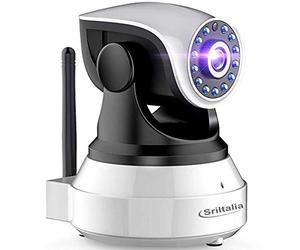 Sricam Italia Cámara IP SP017-S, cámara de vigilancia HD, cámara P2P inalámbrica de 3 MP, visión nocturna, detección de movimiento, SriHome