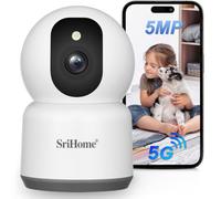 SRIHOME Cámara de vigilancia 5MP 2.4GHz/5GHz WiFi