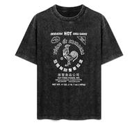 Sriracha Hot Chili Sauce Irwindale Men's T-Shirt Unisex Black Cotton Hip Hop Print tee Shirts 3XL