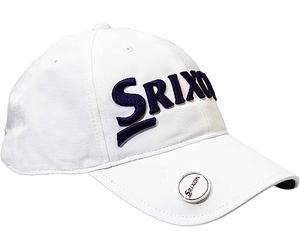 Srixon New Ball Marker Cap, Gorra de Colores Golf Hombre (FR/ES, Letras, Talla única, Blanco)