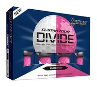 Srixon Q-Star Tour Divide, Pelotas de Golf bicolores de uretano, sensación de Golpe Suave, Distancia optimizada, Núcleo FastLayer con compresión 74, golfistas, Paquete de 12
