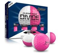 Srixon Q-Star Tour Divide, Pelotas de Golf bicolores de uretano, sensación de Golpe Suave, Distancia optimizada, Núcleo FastLayer con compresión 74, golfistas, Paquete de 12