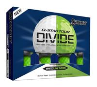 Srixon Q-Star Tour Divide, Pelotas de Golf de uretano bicolores, Sensación de Golpe Suave, Distancia optimizada, Núcleo FastLayer con compresión 74, Idea de Regalo para golfistas, Paquete de 12