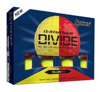 Srixon Q-Star Tour 6 - Pelotas de golf divididas, color amarillo/rojo