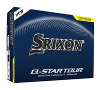 Srixon Q-Star Tour, Pelotas de Golf con Cubierta de uretano de Alta Gama Ultrafina | Spin Skin+ de Nueva generación | Tacto Suave | Tecnología FastLayer Core | 12 Unidades