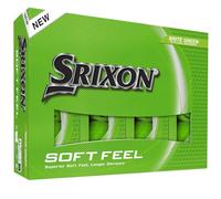 Srixon Soft Feel Brite - Pelotas de Golf de Alta Visibilidad y Tacto Ultra Suave | Distancia Larga y trayectoria Estable | Control de spin y rápida localización | Naranja/Rojo/Verde