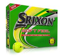 Srixon Soft Feel Tour Yellow - Docena de bolas de Golf - Bolas de Golf de Distancia y Baja Compresión - Regalos y Accesorios de Golf