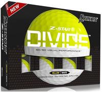 Srixon Z-Star Divide White/Tour Yellow Standard offer Pelotas de golf