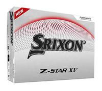 Srixon Z-Star XV - Bola de Golf Ultra Performante | Distancia Máxima & Spin Optimizado | Núcleo FastLayer DG Core 2.0 | Recubrimiento Spin Skin+ | Control & Potencia | Blanco y Amarillo