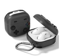 SRIZIAN Funda de Silicona Compatible para Samsung Galaxy Buds 2 Pro/Galaxy Buds2/ Galaxy Buds Pro/Galaxy Buds FE/Galaxy Buds Live Funda-Negro