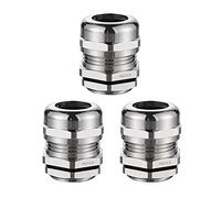 SRJQXH 3 Piezas PG13,5 Glándula de Cable, IP68 Nivel Prensaestopas Impermeables, 20,4 MM Latón Conector de Cable a Prueba de Polvo, Se Puede Utilizar para Conectar Cables de 6-12mm