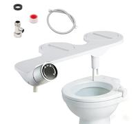 SRJQXH Bidet para WC, con Conexión de 3/8", Tipo Ultradelgado no Eléctrico Bidet Portatil, Presión de Agua Ajustable (Con Manguera Flexible de 69 cm), para la Limpieza de Glúteos e Higiene Femenina