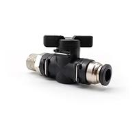 SRJQXH Conector Neumático Con la Conexión de Enchufe y Rosca Externa, Conector Rápido Hecho de Latón, 8MM 1/4" Controlador de Junta de Válvula, Utilizado para Controlar el Gas