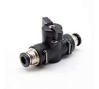 SRJQXH Conector neumático, Conector Neumático Recto Diámetro de Tubería Conectable 6 mm, Válvula Manual Neumática Puede Controlar la Apertura y el Cierre del Fluido