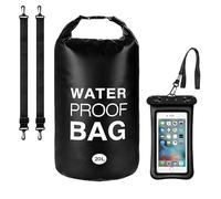 SRJQXH Mochila Impermeable 20L, Bolsa Estanca PVC con Funda para Móvil, para Deportes Acuáticos, Natación, Barca - Waterproof Backpack