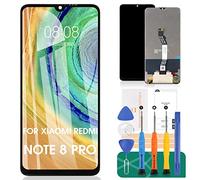SRJTEK Compatible para Xiaomi Redmi Note 8 Pro Pantalla de Repuesto para Redmi Note 8 Pro Pantalla LCD Touch Digitalizador Sensor Kits Matrix (Negro sin Marco)