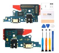 SRJTEK Conector de base de repuesto para Samsung Galaxy A70, puerto de carga A705, puerto de auriculares SM-A705F con micrófono/conector de audio/antena kits de reparación de repuesto