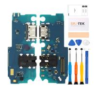 SRJTEK Conector de Repuesto para Samsung Galaxy A12 para Samsung M12 Puerto de Carga A125 Puerto de Auriculares SM-A125 con micrófono/Conector de Audio/Antena de Repuesto