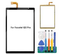 SRJTEK Kit de piezas de repuesto para tablet Facetel Q3 Pro de 10.1 pulgadas (negro, no incluye LCD)