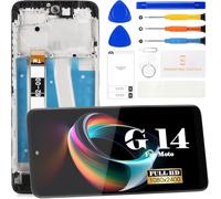 SRJTEK Motorola Moto G14 - Pantalla de repuesto para Moto G14/G54 LCD para Moto G54 digitalizador pantalla táctil XT2343-1 XT2343-2 PAYF0010IN (negro con marco)