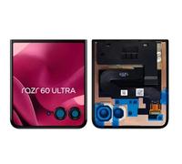 SRJTEK Motorola Razr 60 Ultra - Pantalla secundaria LCD externa para Motorola Razr Ultra 2025, pantalla pequeña plegable, XT2551-6, kit de reparación de montaje de digitalizador táctil (7 pulgadas