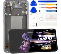 SRJTEK OLED para Samsung Galaxy A56 5G Pantalla LCD para Samsung Galaxy A56 5G SM-A566V, SM-A566B, kit de reparación de digitalizador de pantalla táctil con marco (negro, con huella dactilar)