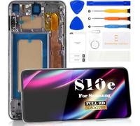 SRJTEK Pantalla LCD Samsung Galaxy S10E TFT para Samsung Galaxy S10E SM-G970F, SM-G970U, SM-G970W, montaje de digitalizador de pantalla táctil, kit de reparación (con marco, negro)